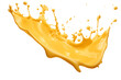 © MIIJIN - PNG cutout of melth cheese splashes with small round droplets isolated on transparent background
