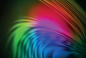 Wall Mural - dark pink, green vector blurred shine abstract background.