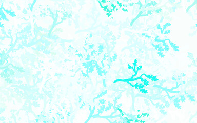 Wall Mural - light green vector abstract backdrop with leaves, branches.