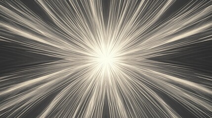 Abstract line art illustration featuring a grey background and an explosion star design rendered in digital format