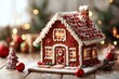 © Jane_S - Whimsical gingerbread house decorated with icing and surrounded by a snowy winter scene, perfect for Christmas festivities.
