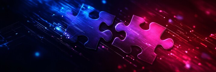 Wall Mural - this image represents the seamless integration of two systems or applications through an api connect