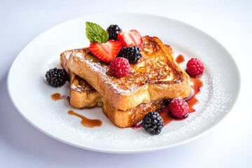 Poster - Delicious French Toast with Berries