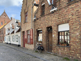 Bruges, in Belgium, little historic town on canals