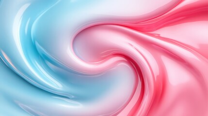 Wall Mural - a swirl of blue and pink colors