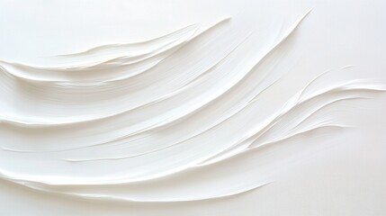 Canvas Print - the image is a white background with a white line that looks like a wave