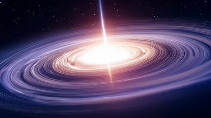 Wall Mural - Galaxy with Bright Energy Core in Deep Space