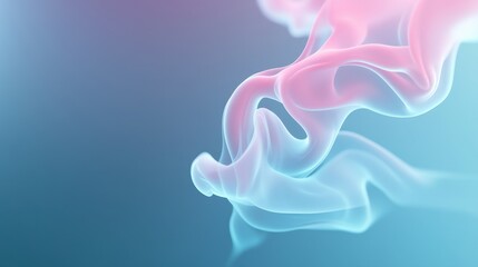 Wall Mural - A blue background with a pink and blue swirl