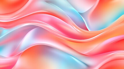 Canvas Print - a colorful, abstract background with a pink and blue wave