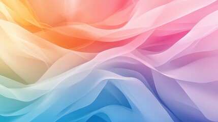 Canvas Print - a colorful, abstract background with a blue and pink wave
