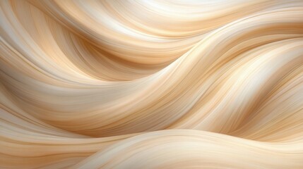 Canvas Print - the image is of a long, wavy blonde hair