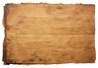 Canvas Print - PNG Stack of paper backgrounds stained old.