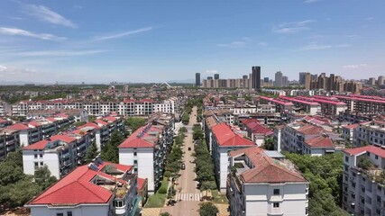 Canvas Print - view of modern city