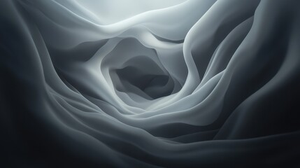 Wall Mural - a close up of a white fabric with a dark background