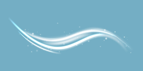 Wall Mural - realistic set of snow storm or wind swirls isolated on transparent background. vector illustration o