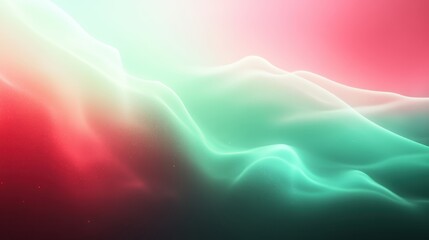 Wall Mural - a colorful, abstract background with a green and red wave