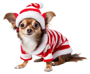 Canvas Print - PNG Dog chihuahua christmas mammal.