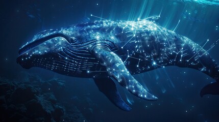 Canvas Print - Humpback Whale Constellation