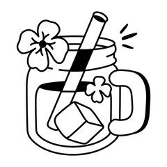 Sticker - A sketchy icon of lynchburg lemonade 