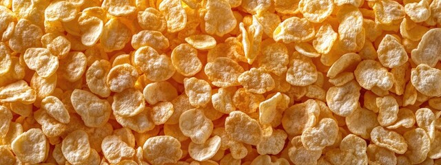 Background with texture of corn flakes.