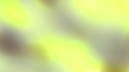 Fototapete - Gradient cyber lime and gray soft abstract shapes motion liquid form. 3D video seamless loop template blur background decoration.