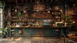 © ACE STEEL D - Vintage Coffee Shop Interior with Rustic Decor