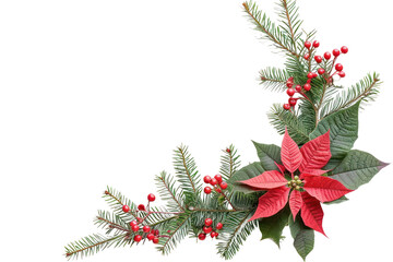 Wall Mural - png christmas corner arrangement christmas flower plant.