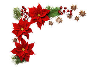 Wall Mural - png christmas corner arrangement flower christmas plant.