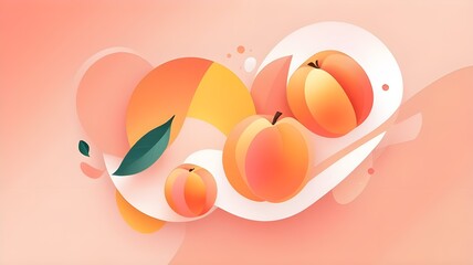 peach fruit illustration