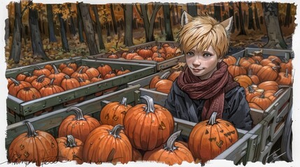 Canvas Print - pumpkins for sale