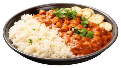 Canvas Print - PNG Curry plate food meal.