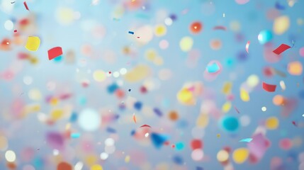 Wall Mural - Confetti-themed birthday decoration perfect for celebrations, holidays, carnivals, and as textured wallpaper.