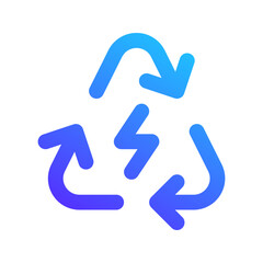 Poster - renewable energy gradient icon