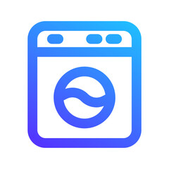 Sticker - washing machine gradient icon