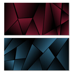 Wall Mural - set of abstract backgrounds