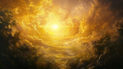 Wall Mural - Bright sun