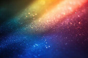 Sticker - A colorful background with a rainbow and a bunch of sparkles, generative ai image