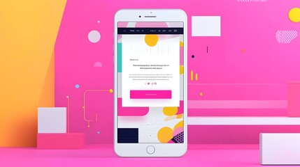 Wall Mural - captivating animated website loading screen with sleek ui design