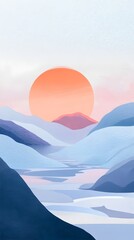 Wall Mural - minimalist and intuitive website loading screen with subtle animations