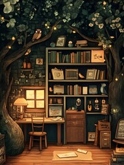 Wall Mural - whimsical and playful website loading interface with delightful