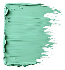 Wall Mural - PNG Mint green flat paint brush backgrounds white background splattered.