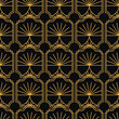 © eireenz - Vector seamless pattern in art deco retro style. Abstract golden nouveau background with elegant luxury geometric shapes for fashion, banner, print