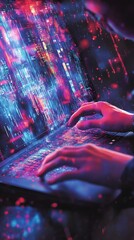 Wall Mural - coder immersed in the digital realm crafting captivating web experiences