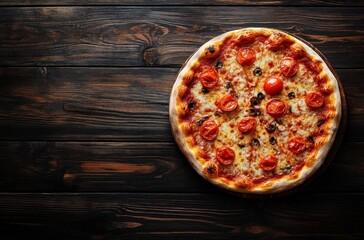 Sticker - Delicious Pizza with Cherry Tomatoes and Olives