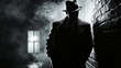 © Silard - Old fashioned retro style gangster movie noir picture in dramatic scene moment