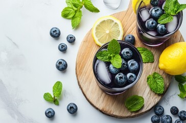 Canvas Print - Blueberry Lemonade Refreshment