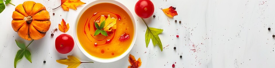 Canvas Print - pumpkin soup.