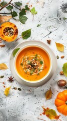 Canvas Print - pumpkin soup.