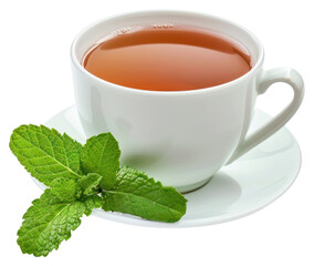 Poster - PNG Refreshing mint tea cup