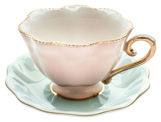 Canvas Print - PNG  Elegant vintage porcelain tea cup